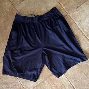Men's Athletic Navy Shorts w drawstring/elastic waist and front pockets size L